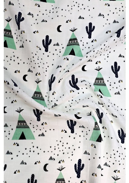 Çift Taraflı Müslin Battaniye 120X180 Minicik Kaktüs Bahçesi indirimleri