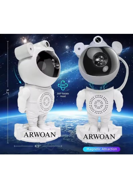 Astronot Tasarımlı Bluetooth Hoparlör Taşınabilir, Şık ve Yüksek Ses Kalitesi modelleri