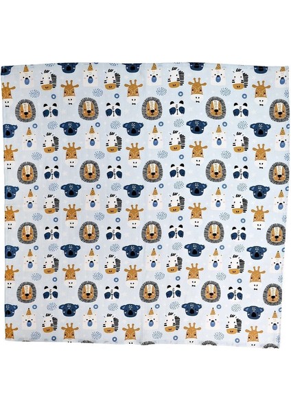 Minicik Safari Dostları Müslin Örtü Tekli 115X115 modelleri