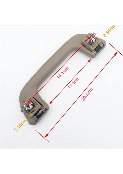 4pcs Araba Iç Çatı Alanı Tavan Çekme Sapı Kapı Güvenliği Tutucu 74610-52020 Toyota Corolla Yaris Prius Bej (Yurt Dışından) indirimleri