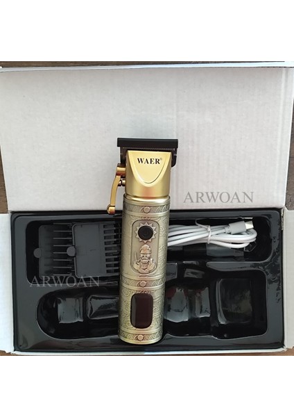 Profesyonel Saç Sakal Kesme Makinesi Berber Kuaför Tıraş Makinesi fırsatları