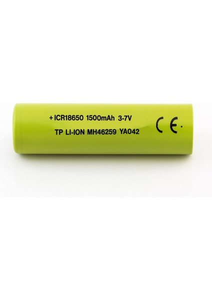 18650 Fıstık Yeşil Şarjlı Batarya Pil 3.6V 1500MAH Li-Ion Uzun Ömürlü Yüksek Kapasite Şarj Edilir fırsatları