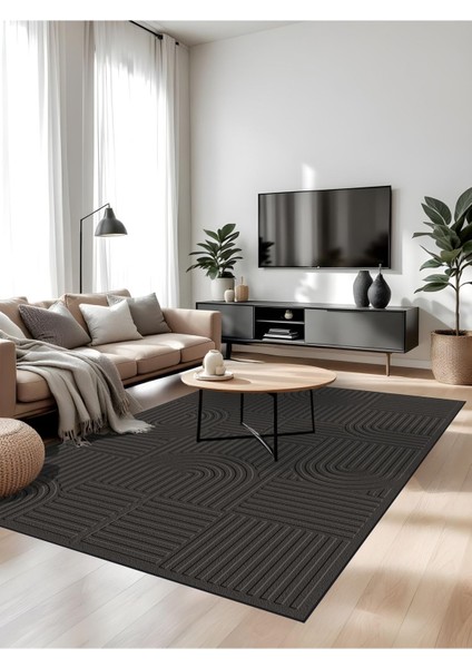 Dijital Bukleli Bohem Desen Oturma Odası Halısı Salon Halısı Mutfak Halısı Çocuk Odası Halı Yolluk