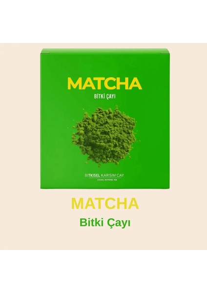Doğal Bitkisel Karışımlı Matcha Çayı – 60 gr Matcha Çay