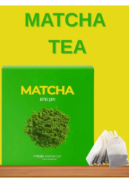 Doğal Bitkisel Karışımlı Matcha Çayı – 60 gr Matcha Çay fiyatları