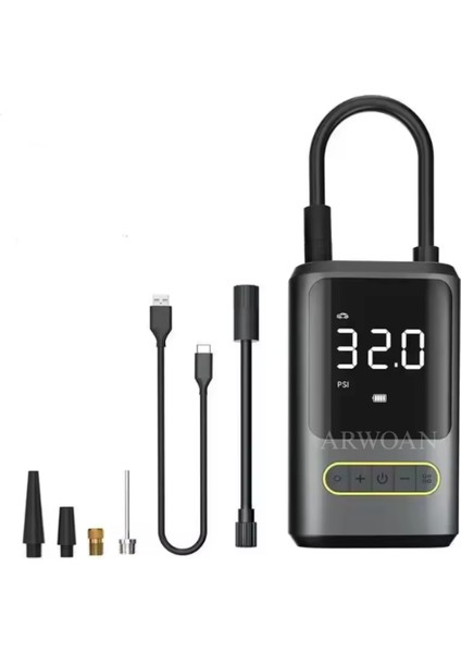 Taşınabilir Dijital Hava Kompresörü Şarjlı Mini Lastik Şişirme Pompası