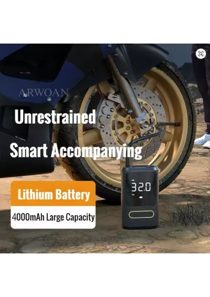 Taşınabilir Dijital Hava Kompresörü Şarjlı Mini Lastik Şişirme Pompası