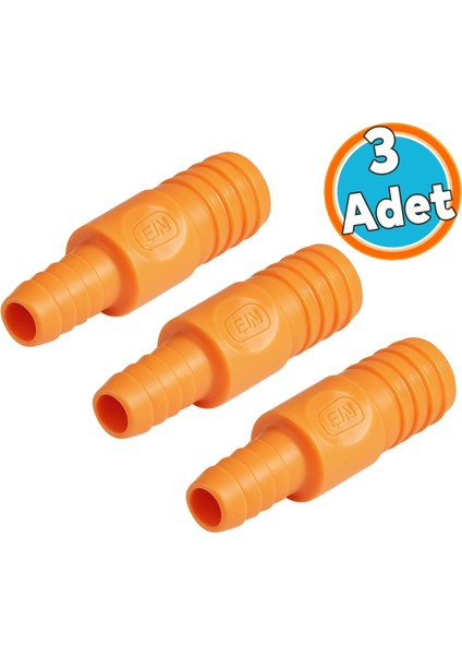 Hortum Bağlantı Eki 3’lü Set 1/2" – 3/4" Çevirici Sızdırmaz Dayanıklı Bahçe Sulama Adaptör Aparat