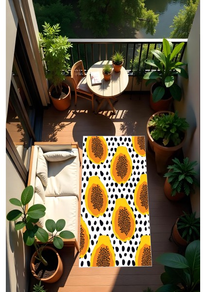 Dijital Baskı Modern Kaymaz Taban Leke Tutmaz Makinada Yıkanabilir Mutfak Halısı ve Balkon Halısı modelleri