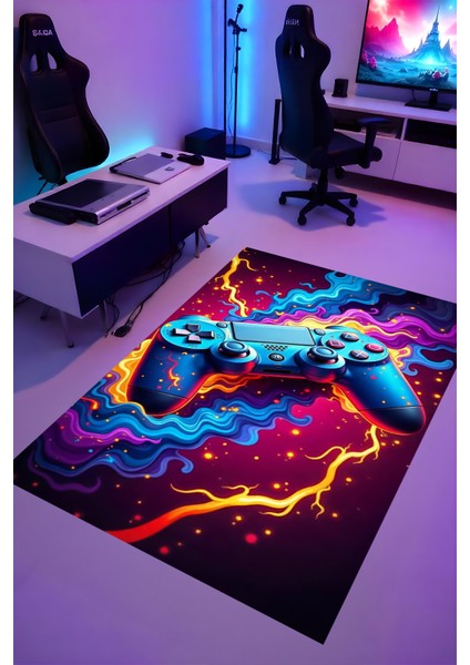 Gaming Halı Dijital Baskı Oyun Odası Halısı Kaymaz Taban Yıkanabilir Gamer Modern Tasarım fiyatları