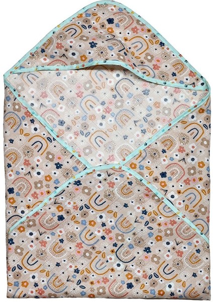 Müslin Kundak Havlu Minicik Çiçek Bahçesi