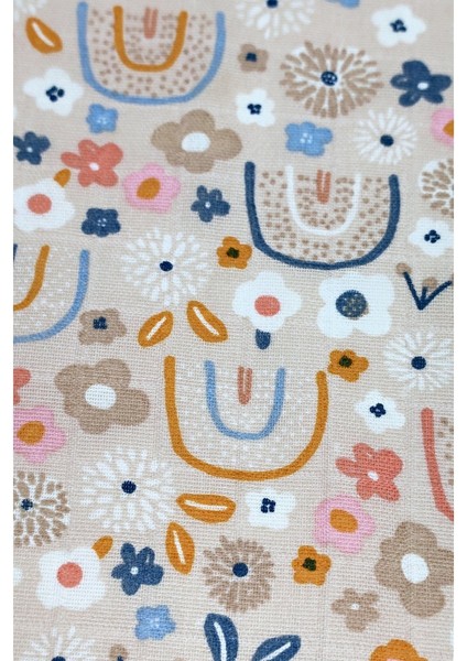 Müslin Kundak Havlu Minicik Çiçek Bahçesi