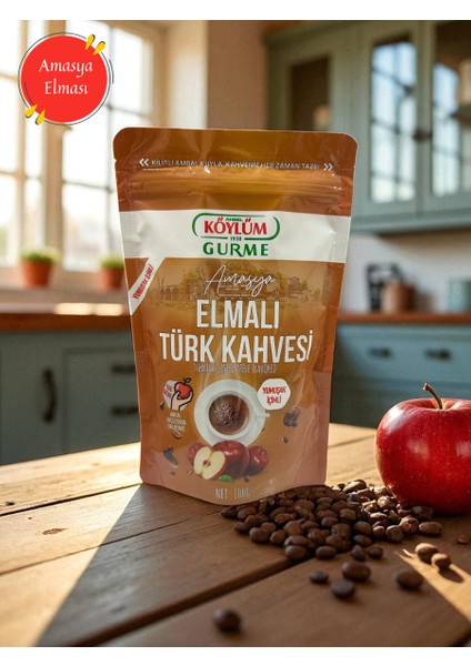 Amasya Elmalı Türk Kahvesi 100 gr / Apple- Flavoured Turkish Coffee 100 gr modelleri