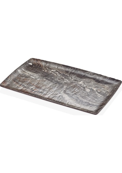 41011.JUP - Polaris Jupiter 3'lü Dikdörtgen Tabak Seti 53X32,5 Cm, Thermoset Melamin