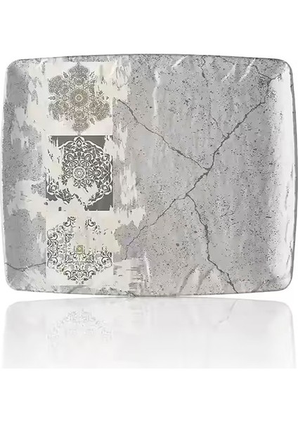 41012.PAT - Polaris Patara 6'lı Dikdörtgen Tabak Seti 26,5X32,5 Cm, Thermoset Melamin