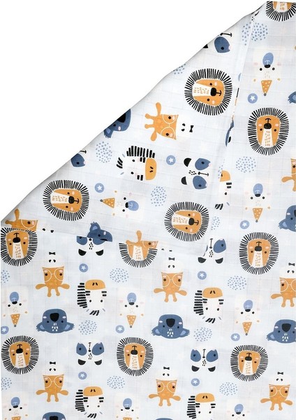 Çift Taraflı Müslin Battaniye 120X180 Minicik Safari Dostları indirimleri