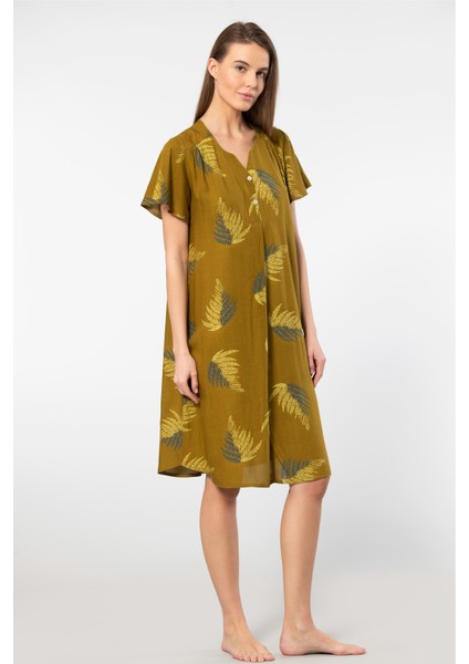 Dokuma Patlı Elbise 3399/HAKI fiyatları