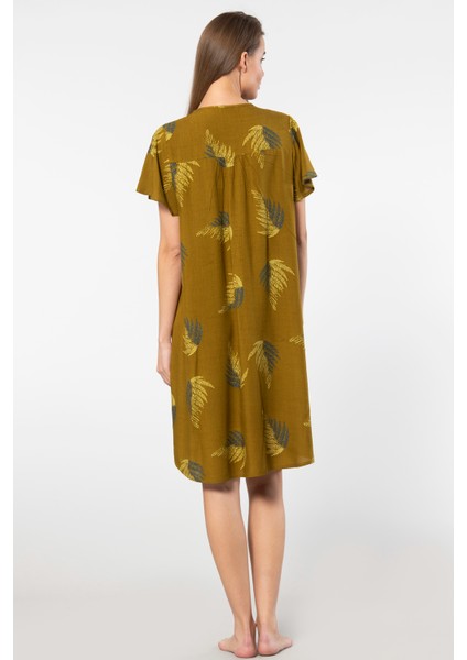 Dokuma Patlı Elbise 3399/HAKI modelleri