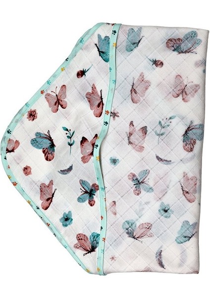Müslin Kundak Havlu Minicik Kelebek Bahçesi