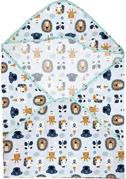 Müslin Kundak Havlu Minicik Safari Dostları