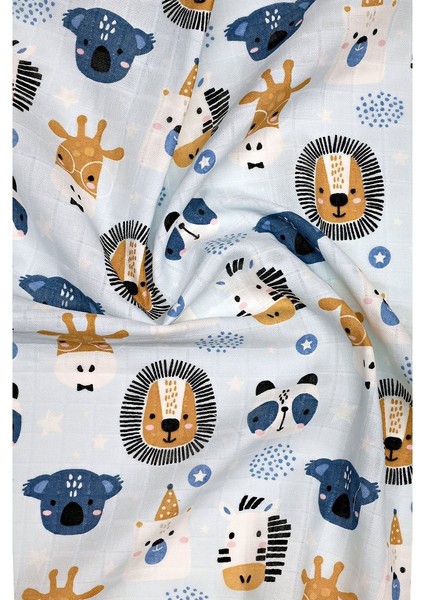 Müslin Kundak Havlu Minicik Safari Dostları