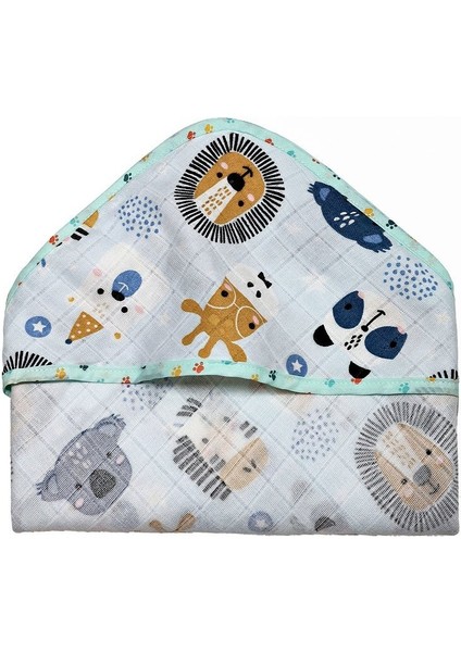 Müslin Kundak Havlu Minicik Safari Dostları