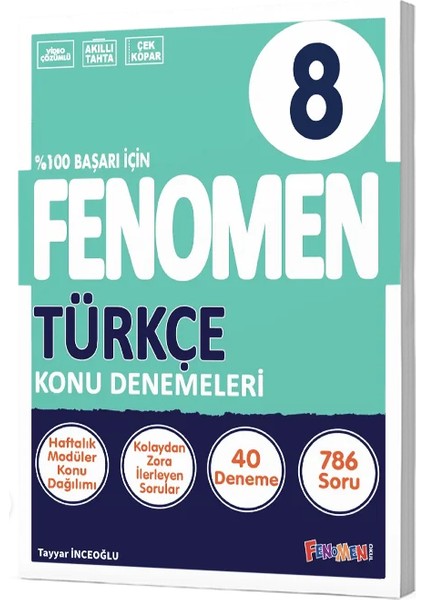 Fenomen Okul 8. Sınıf Türkçe 40 Lı Konu Denemeleri