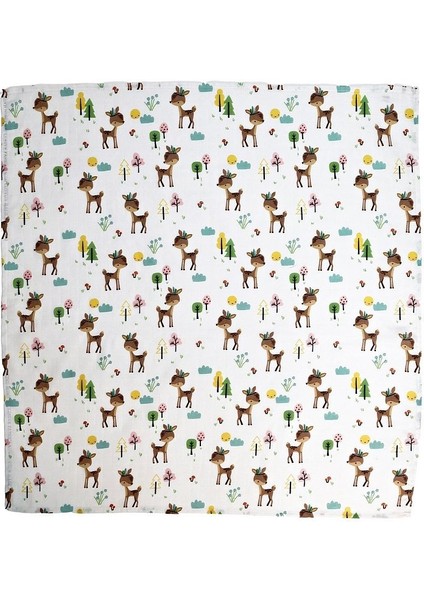 Müslin Örtü Ikili 90X90 Minicik Safari Dostları - Minicik Geyik Bahçesi modelleri
