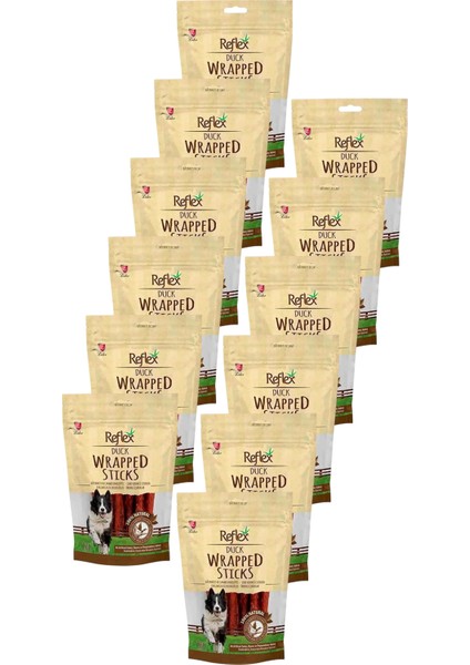 Wrapped Sticks Ördekli Köpek Ödül Çubukları 80GR Onikili Paket