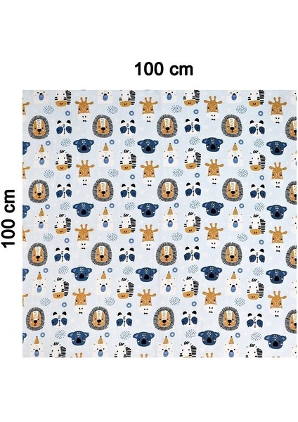 Müslin Örtü Tekli 100X100 Minicik Safari Dostları indirimleri