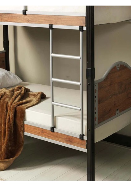 Argimo Inci Genç Çocuk Odası Metal Ahşap Ranza ve Karyola 90 x 200 Siyah fırsatları