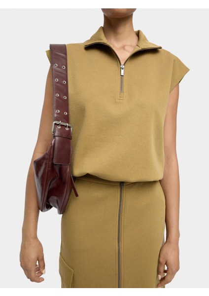 Kolsuz Pamuklu Sweatshirt