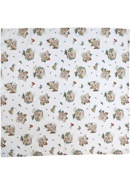 Müslin Örtü Tekli 100X100 Minicik Koala Sevgisi modelleri