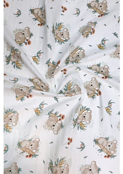 Müslin Örtü Tekli 100X100 Minicik Koala Sevgisi