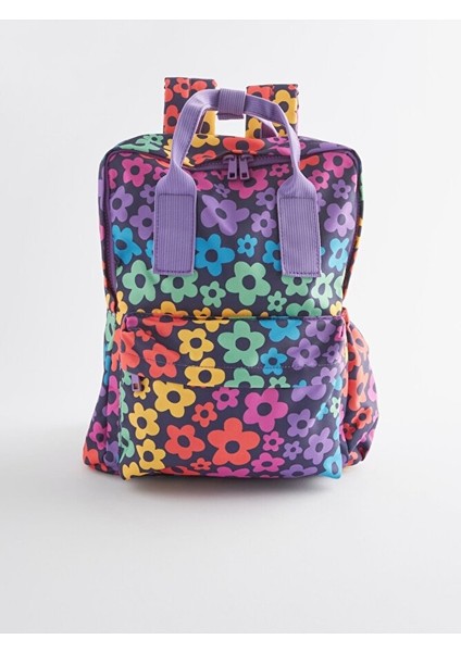 Çok Renkli Çift Saplı Sırt Çantası