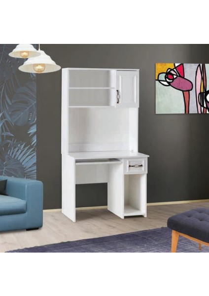 Bera Beyaz Elmas Çalışma Masası