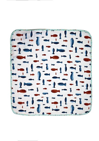 Müslin Kundak Havlu Minicik Balık Dünyası fiyatları