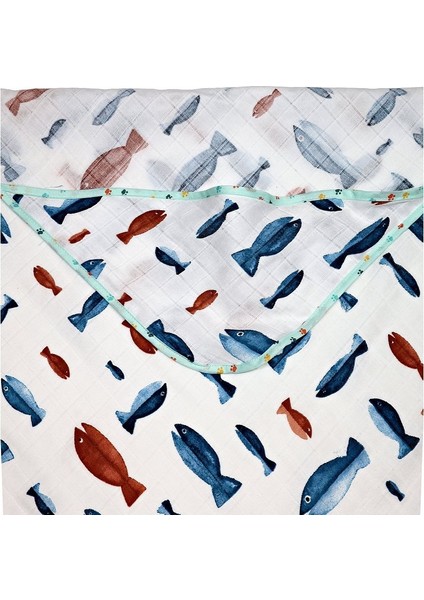 Müslin Kundak Havlu Minicik Balık Dünyası modelleri