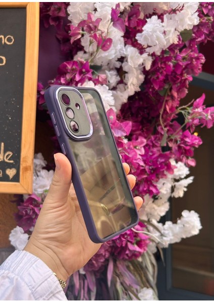 Samsung Galaxy A36 5g Uyumlu Kaliteli Sararmaz Mor-Şeffaf Kılıf - Kırılmaz Cam Hediyeli fırsatları