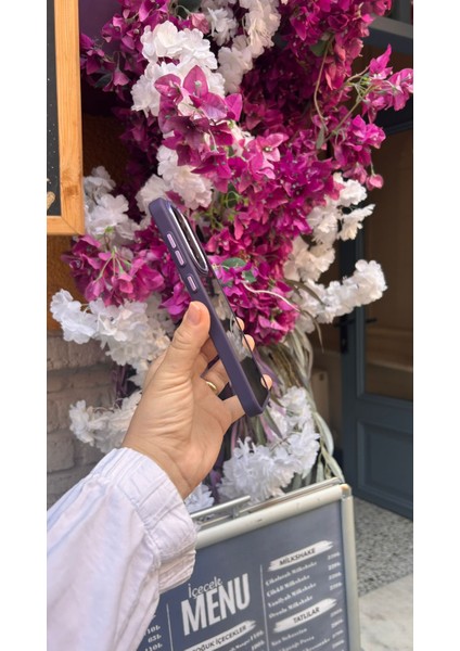 Samsung Galaxy A36 5g Uyumlu Kaliteli Sararmaz Mor-Şeffaf Kılıf - Kırılmaz Cam Hediyeli indirimleri