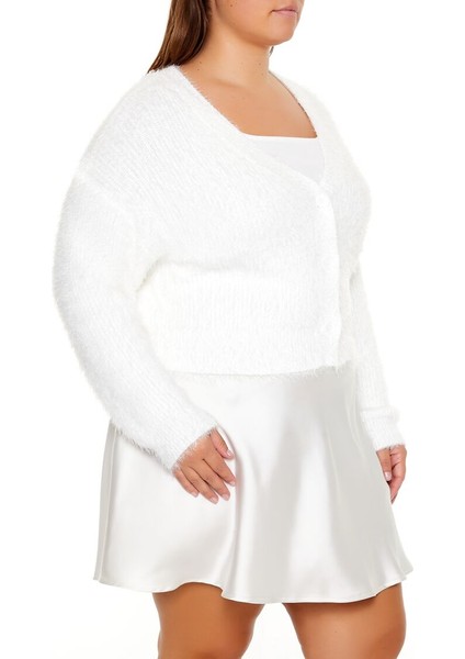 Plus Size Yumuşak Hırka