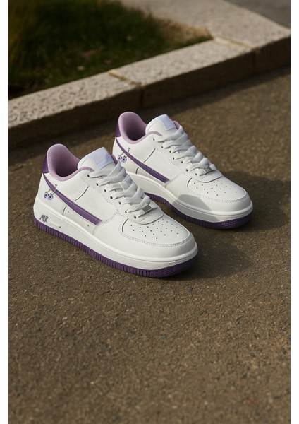 Happy Valentines Day Force 1 Kirazlı Sneaker Yüksek ve Kaydırmaz Yüksek Tabanlı Kadın Spor Ayakkabı