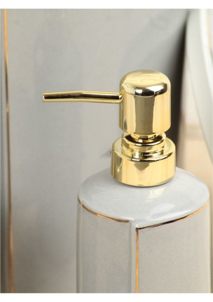 Hometarz Porselen Gold Banyo Wc Takımı 5 Li Sabunluk Fırçalık Set fırsatları