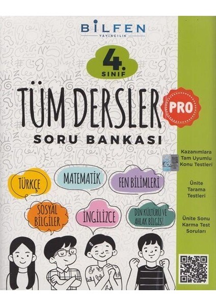 Pro 4. Sınıf Tüm Dersler Soru Bankası – Kazanımlara Uygun Konu ve Ünite Tarama Testleri Kitabı