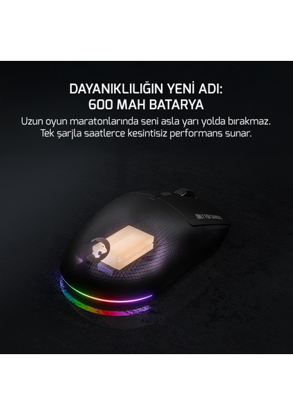 Fenix 24.000DPI Triple Mode (Kablolu/bluetooth/2.4g) Siyah Gaming Mouse fiyatları