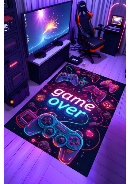 Gaming Halı Dijital Baskı Oyun Odası Halısı Kaymaz Taban Yıkanabilir Gamer Modern Tasarım fiyatları