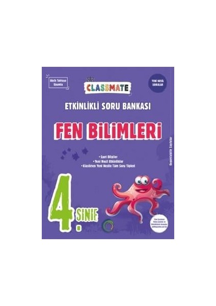 4. Sınıf Fen Bilimleri Classmate Etkinlikli Soru Bankası