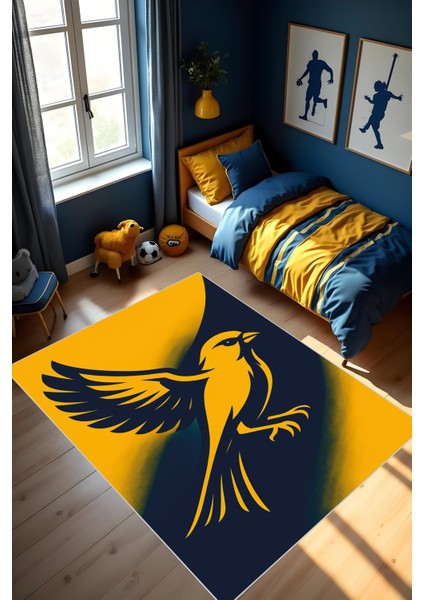 Dijital Baskı Futbol Halısı Makinede Yıkanabilir Anti Bakteriyel Leke Tutmaz Kaymaz Taban