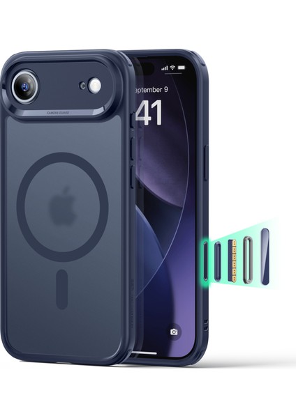 Apple iPhone 17 Air Classic Hybrid Magsafe Kılıf - Kamera Kontrol Buton