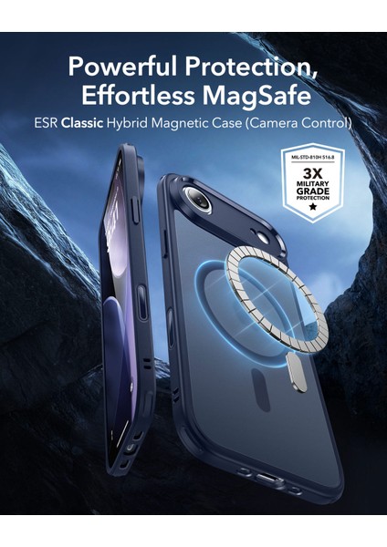 Apple iPhone 17 Air Classic Hybrid Magsafe Kılıf - Kamera Kontrol Buton modelleri